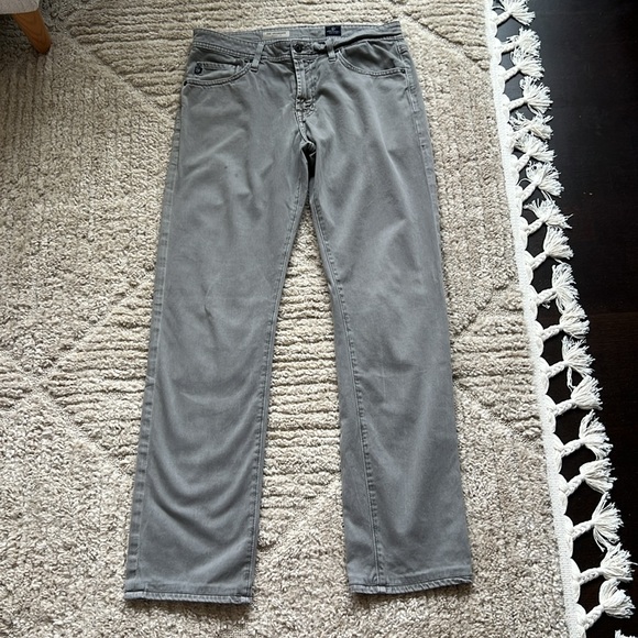 AG Adriano Goldschmied Gray Chinos The Graduate Tailored Leg - Picture 1 of 9